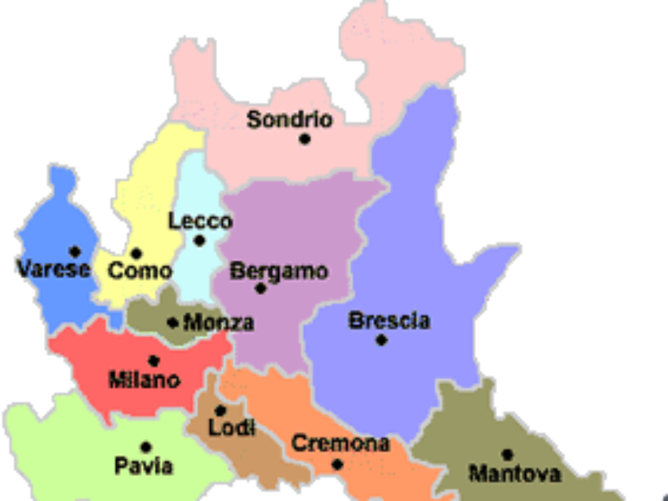 Cartina Lombardia