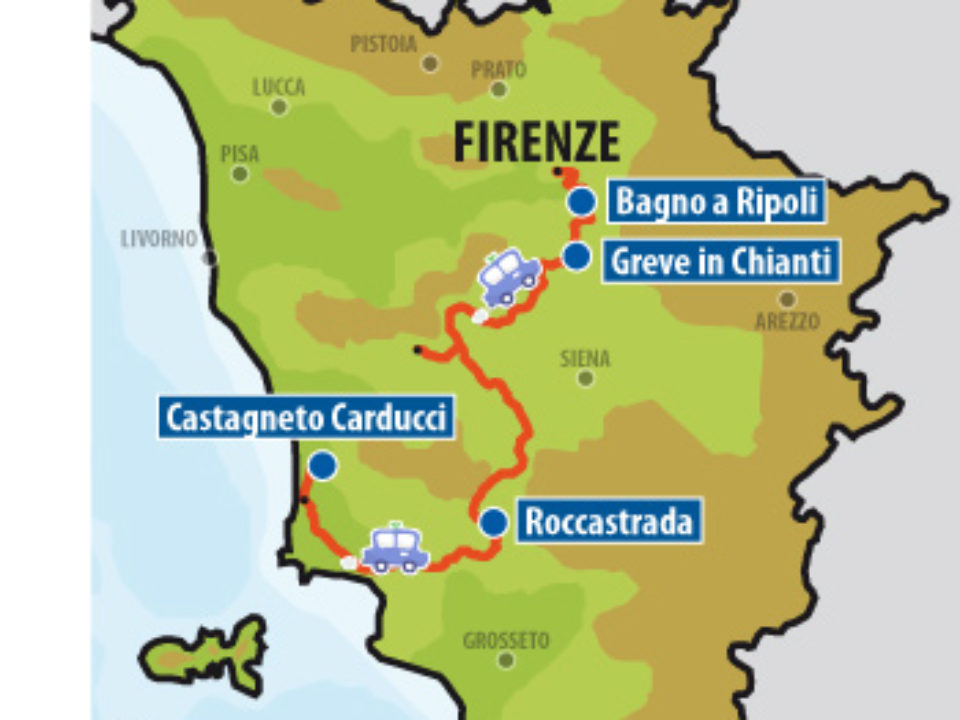 Cartina Greve in Chianti